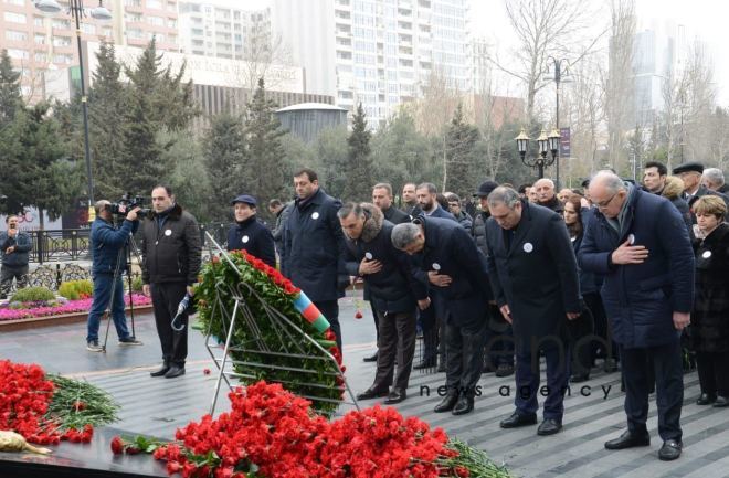 Общественность Азербайджана чтит память жертв Ходжалинского геноцида  Азербайджан Баку 26 февраля 2022